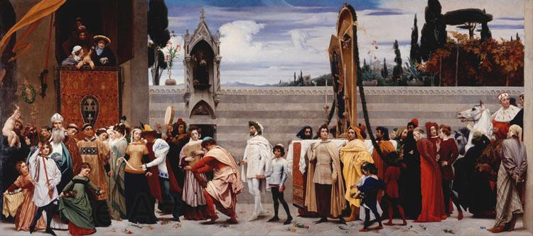 Lord Frederic Leighton Cimabue's Madonna being carried through the Streets of Florence (mk25)